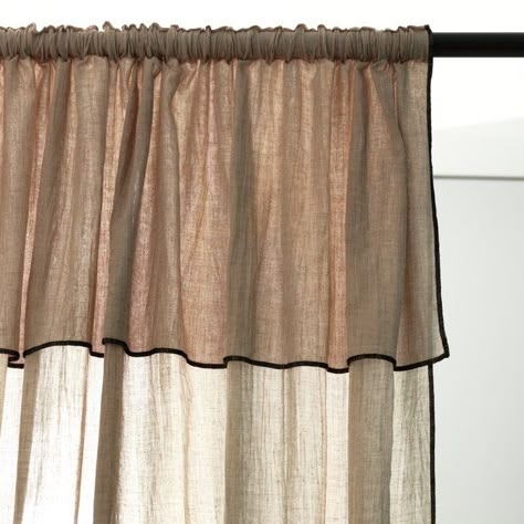 Roman Blinds And Sheer Curtains Together, Hessian Curtains, Curtain Wardrobe, Nursery Room Diy, Sheer Curtains Bedroom, Heading Styles, Metal Framed Mirror, Natural Curtains, Voile Panels