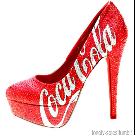 Coca Cola Spike Heel Coke Cola, Spike Heels, Red High, Hot Shoes, Moda Vintage, If The Shoe Fits, Crazy Shoes, I Love Shoes, Shoe Fits