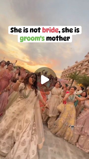 KNOT on Instagram: "Pov: When you have waited so long  to dance in ur son's wedding "baarat"  Repost- @laliamita  Tag a groom-to-be's mother who can dance like this..  #knotbywa  .  .  #weddingentry #wedding #entrydance #motherinlawentry #dancemoves #entryideas #herecomesthemother #weddingentrance #grandentrance #baarat #weddingdayelegance #weddingcelebration #cherishedmoments #knotbyweddingasia #trending #fyp #foryourpage #cheographydance #baaratentry" Kathak Dance, Simple Lehenga, Wedding Dance Video, Marriage Photos, Happy Birthday Photos, Dance Like This, Wedding Entrance, Fancy Dresses Long, Dance Video