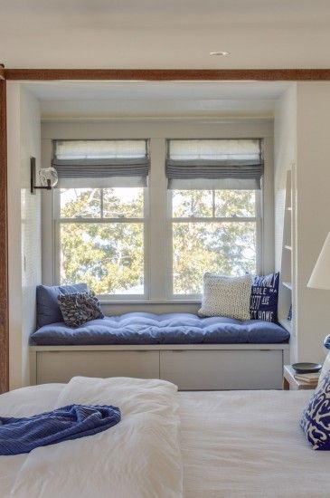 Custom Details Portfolio - Hutker Architects Bedroom Window Seat, Window Seat Design, Small Space Interior Design, Hiasan Bilik Tidur, Bedroom Windows, House Interior Decor, Home Room Design, Window Seat, Bay Window