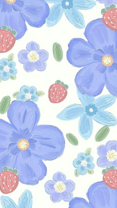 Wallpaper Flower, Simple Phone Wallpapers, 수채화 그림, Iphone Wallpaper Photos, Cute Simple Wallpapers, Phone Wallpaper Patterns, Dessin Adorable, Cute Patterns Wallpaper, Pretty Wallpaper Iphone