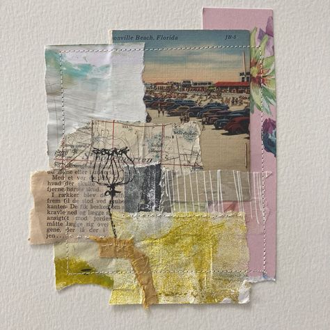 Tina Jensen, Everything Journal, Creative Stitches, Art Journal Collage, Modern Collage, Art Zine, Collage Art Projects, Journal Collage, Mixed Media Art Journal