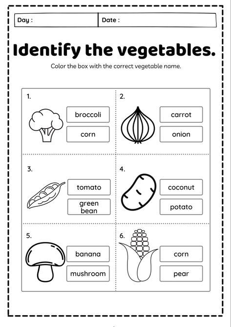 Vegetables Worksheets Kindergarten, Fruits And Vegetables Worksheet For Kids, Vegetable Worksheets Preschool, Vegetables Worksheets For Kids, Fruits And Vegetables Worksheet, Vegetable Worksheet, Kg Worksheets, Grade R Worksheets, Word Puzzles For Kids