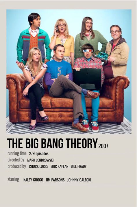 Big Bang Theory Series, Big Bang Theory Quotes, Big Bang Theory Penny, Big Ban, The Big Band Theory, The Bigbang Theory, Johnny Galecki, Iconic Movie Posters, Film Posters Minimalist