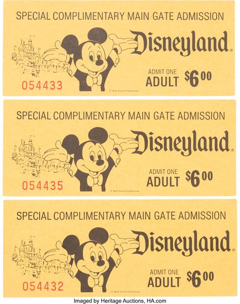 Vintage Disney Tickets, You're Going To Disneyland Printable, Ig Collage, Disney Ticket, Disney Clips, All Disney Movies, Disneyland Vintage, Mickey Mouse Themed Birthday Party, Sticker Inspo