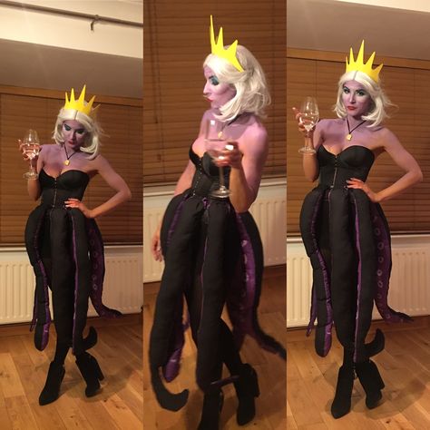 Women’s Ursula Costume, Diy Female Costumes, Ursula Womens Costume, Ursula Human Costume, Womens Ursula Costume, Disney Witches Costumes, Disney Party Costumes, Plus Size Villian Costumes For Women, 90s Cartoon Costume Ideas