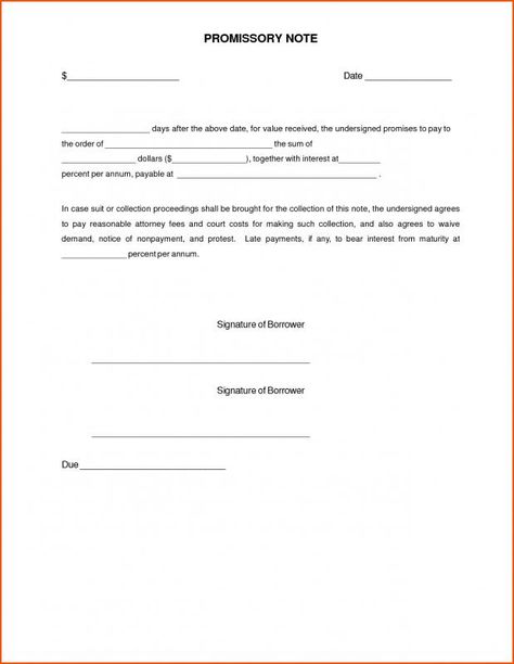 Fill In The Blank Promissory Note Check more at https://nationalgriefawarenessday.com/39484/fill-in-the-blank-promissory-note Free Printable Gift Certificates, Promissory Note, Simple Interest, Note Template, Template Word, Notes Template, Templates Free Download, Personal Loans, Resume Examples