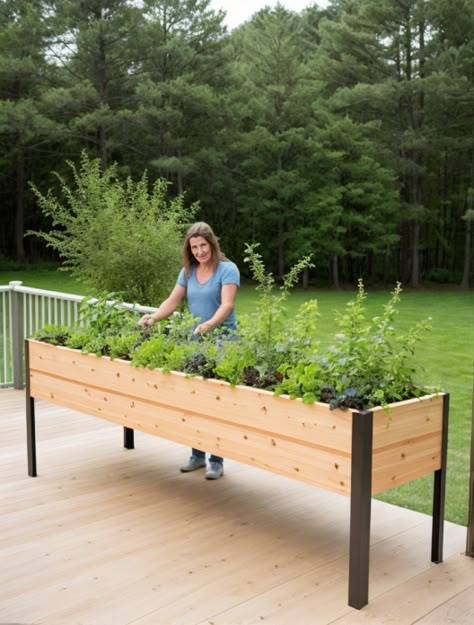 Self-Watering Eco-Stained Elevated Planter Raised Beds Box Outdoor Raised Planters, Elevated Planter Boxes Diy, Apartment Vegetable Garden, Vegetable Planter Boxes, Elevated Planter Box, Garden Boxes Raised, Raised Planter Boxes, Budget Garden, Vegetable Garden Planning