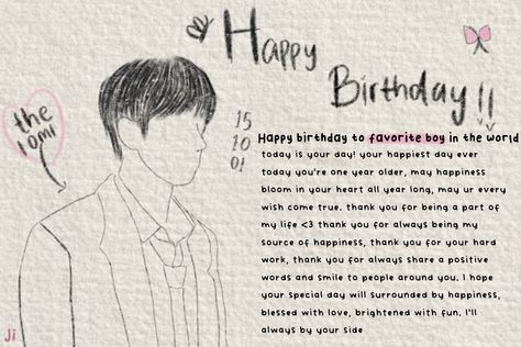 Birthday Letter To Your Boyfriend, Aesthetic Bday Card Ideas For Boyfriend, Happy Birthday Pict Bulol, Letter For Birthday Boyfriend, Ayat Sweet Untuk Bf, Cute Birthday Letters For Boyfriend, Bday Letter Ideas, Hbd Card Ideas, Long Birthday Paragraphs To Boyfriend