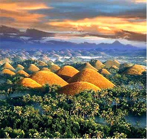 #97 Chocolate Hills, Bohol, Philippines Bohol Chocolate Hills, Chocolate Hills, Regions Of The Philippines, Beach Vacation Spots, Drake Passage, Banaue, Beautiful Vacation Spots, Bohol Philippines, Surreal Photos