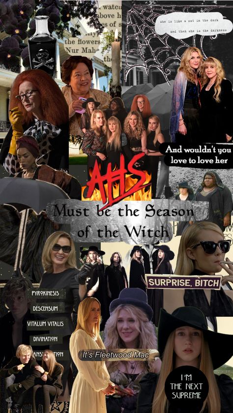 Aha Coven, Ahs Coven Aesthetic, Stevie Nicks Wallpaper, Stevie Nicks Witch, Coven Aesthetic, Witches Dinner, Witches Coven, Supreme Witch, Ahs Coven