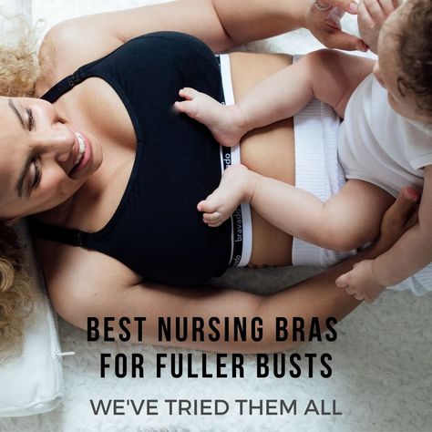 We tried and selected the best plus size and large cup nursing bras. See our guide to the most supportive and comfortable full figure maternity and nursing bras. Best Nursing Bras For Large Bust, Cotton Nursing Bra, Best Nursing Bras, Nursing Sports Bra, Stopping Breastfeeding, Nursing Bras, Sleep Bra, Nursing Mom, Maternity Nursing