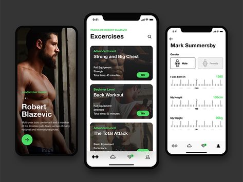 Fitness App Fitness Apps Design, Workout Tracker App, Gym App, App Design Layout, Card Ui, Fit App, Mobile App Design Inspiration, App Interface Design, Sports App