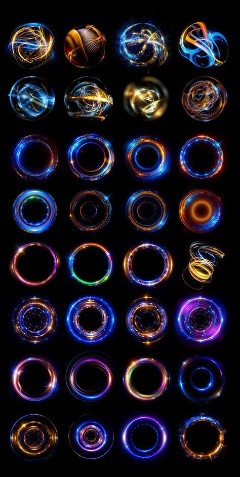 Optical Flares, The Light, Circles, Black