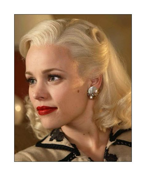 A Platinum Hit, It's About Time: Rachel McAdams Through the Years - (Page 13) Rachel Mcadams Hair, Cabelo Pin Up, 50s Hair, 40s Hairstyles, 50s Hairstyles, 1940s Hairstyles, Rockabilly Hair, Pin Up Hair, Retro Hair