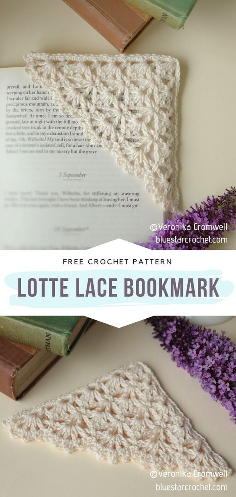 Crochet Lace Bookmark, Lace Bookmark, Marque-pages Au Crochet, Crochet Bookmark Pattern, Confection Au Crochet, Crochet Braid, Crochet Simple, Crochet Bookmarks, Crochet Diy