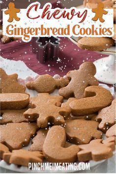 Gingerbread Cookies Recipe, Easy Gingerbread Cookies, Chewy Gingerbread Cookies, Gingerbread Cookies Decorated, Soft Gingerbread Cookies, Ginger Bread Cookies Recipe, Stay Soft, Cookies Christmas, Pinch Me