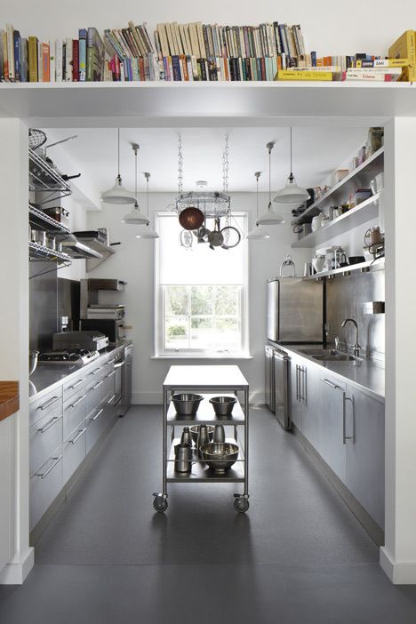 Eaton Terrace by Orange Project Small Restaurant Kitchen, Restaurant Kitchen Design, Bar Restaurant Design, Stainless Steel Kitchen Island, Commercial Kitchen Design, Architecture Restaurant, Bakery Kitchen, Industrial Kitchen Design, Galley Kitchens