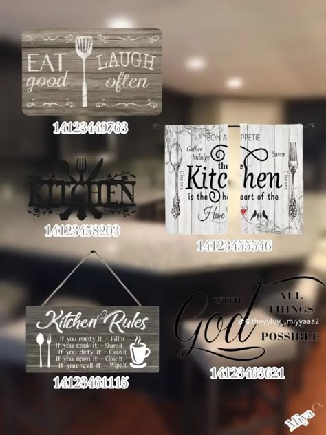 Bloxburg Planner Decal Codes, Kitchen Pictures Decor Wall Art Bloxburg, Bloxburg Welcome Sign Decals, Bloxburg Realistic Kitchen Decals, Bloxburg Dining Room Picture Codes, Security Bloxburg Decal, Refrigerator Decal Codes Bloxburg, House Decor Codes Berry Ave, Bloxburg Decals Codes Dining Room