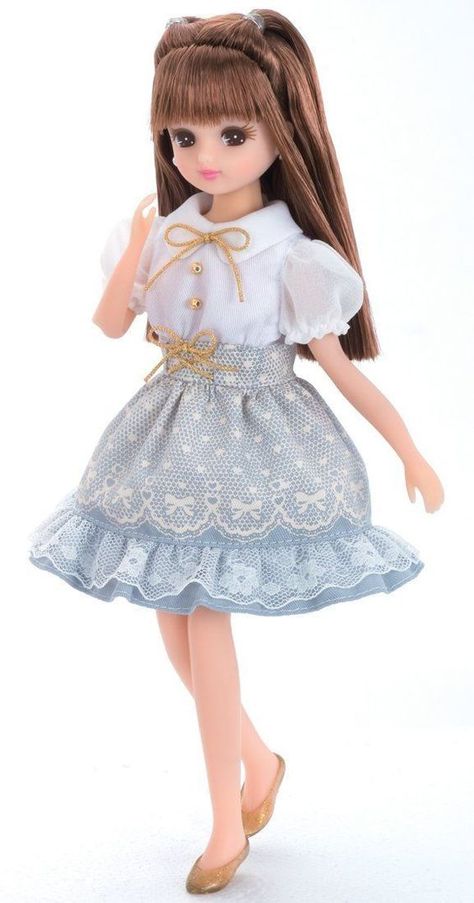 Licca Chan Doll Clothes Party Dress Sweet Lace Shoes Takara Tomy from Japan | eBay: Licca Chan Doll, Licca Doll, Licca Chan, American Girl Doll Clothes Patterns, Cute Sewing Projects, Lace Shoes, Glitter Girl, Dolls Accessories, Japanese Dolls