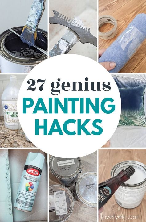 Tools For Painting Walls, Painting A House Interior Tips, Faux Finish Painting Techniques For Furniture, Painting Uneven Walls, Paint Tricks For Walls, Painting Over Glossy Paint, Diy Painting Hacks, How To Faux Paint Walls, Paint Hacks Diy