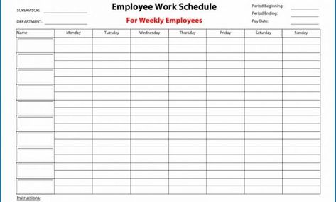 Blank Monthly Work Schedule Template Awesome A Free Weekly Employee Work Schedule Template Templateral Monthly Work Schedule Template, Work Schedule Template, Business Schedule, Work Schedule, Schedule Template, Professional Templates, Take Action, How To Plan, Quick Saves