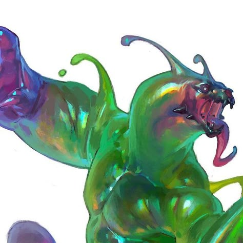 Slime Concept Art, Dnd Slime Character, How To Draw Slime, Slime Fantasy Art, Slime Humanoid, Slime Monster Art, Slime Character Design, Taran Fiddler Art, Slime Character Art