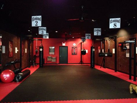 Can't wait to see our new 9round fitness center in Sioux Falls SD! Open house August 2nd! Come check us out :) #boxing boxing quotes #boxing #boxing #gym Boxing Gym Design, Jiu Jitsu Gym, Dojo Design, Kickboxing Gym, Martial Arts Gym, Muay Thai Gym, Kickboxing Classes, Gym Design Interior, Home Gym Garage