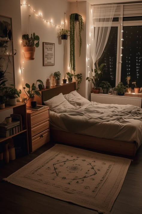 Bedroom Inspiration Cozy, Earthy Bedroom, Classy Bedroom, Stil Boho, Makeover Bedroom, Redecorate Bedroom, Cozy Room Decor, Dreamy Room, Apartment Decor Inspiration