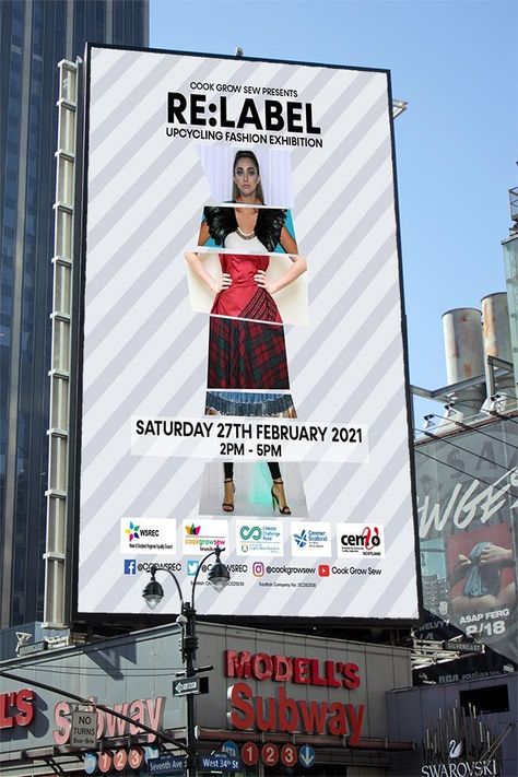 Outdoor Advertising Billboard, Mobile Shop Design, Hoarding Design, Graphic Design Mockup, Fashion Show Poster, Fashion Exhibition, Upcycling Fashion, Real Estate Marketing Design, Presentation Design Layout