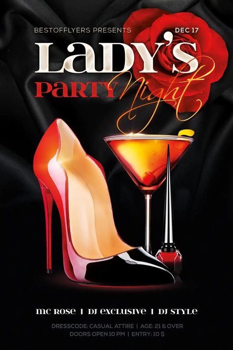 Check out the Lady’s Night Party Free Flyer Template for your next club and party event. Take advantage of this premade PSD template for Photoshop - More amazing template on FFFLYER - Club & Party, DJ Flyer, Flyer Templates, Free Flyer Templates, Freebies, Party Flyer Byob Party, Ladies Night Party, Dj Flyer, Funny Shower Curtains, Shower Curtain Ideas, Free Psd Flyer Templates, Flyer Free, Design Club, Nightclub Design