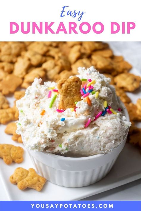 Dunkaroo dip with Teddy Grahams. Teddy Gram Dip, Dip For Teddy Grahams, Teddy Graham Dip, Teddy Graham Snack Ideas, Animal Cracker Dip, Dunkaroo Dip Recipe, Xmas Food Gifts, Dunkaroo Dip, Shower Vibes