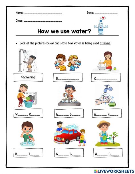 Water Uses Kindergarten, Worksheet On Water For Grade 2, Use Of Water Worksheet, Water Uses Worksheet, Water Worksheet For Grade 1, Uses Of Water Worksheet For Kindergarten, Uses Of Water Chart For Kids, Uses Of Water Worksheet For Kids, Save Water Activities For Kids