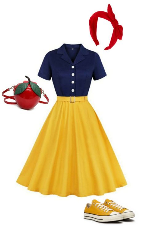 Disney Dress Inspired, Disney Characters Outfits Women, Disney Inspired Dresses Casual, Disney Princess Outfits For Disney World, Disneyland Dapper Day Outfits, Disney Party Outfits Women, Disney Bounding Women, Princess Inspired Outfits Casual, Disney Inspired Outfits Casual