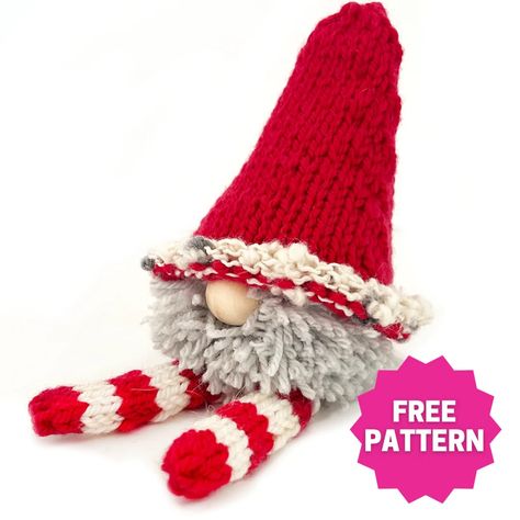 Billy and Baa Christmas Toy Knitting Patterns, Christmas Knitting Projects, Christmas Knitting Patterns Free, Beanie Knitting Patterns Free, Knitted Mittens Pattern, Christmas Elf Doll, Knitting Notions, Loom Knitting Patterns, Project Bags