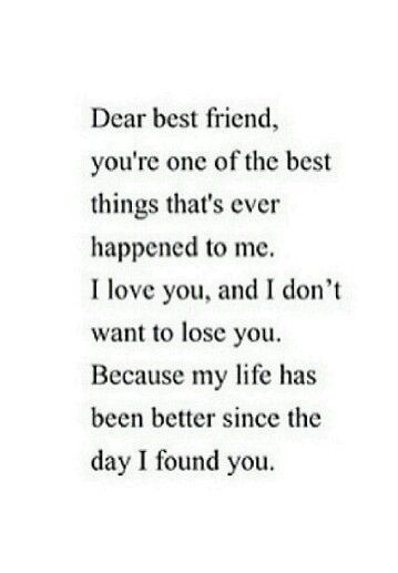 Letter To Best Friend, Love You Bestie, Dont Want To Lose You, Dear Best Friend, Love My Best Friend, Quotes Friendship, Forever Quotes, Besties Quotes, Best Friends Quotes