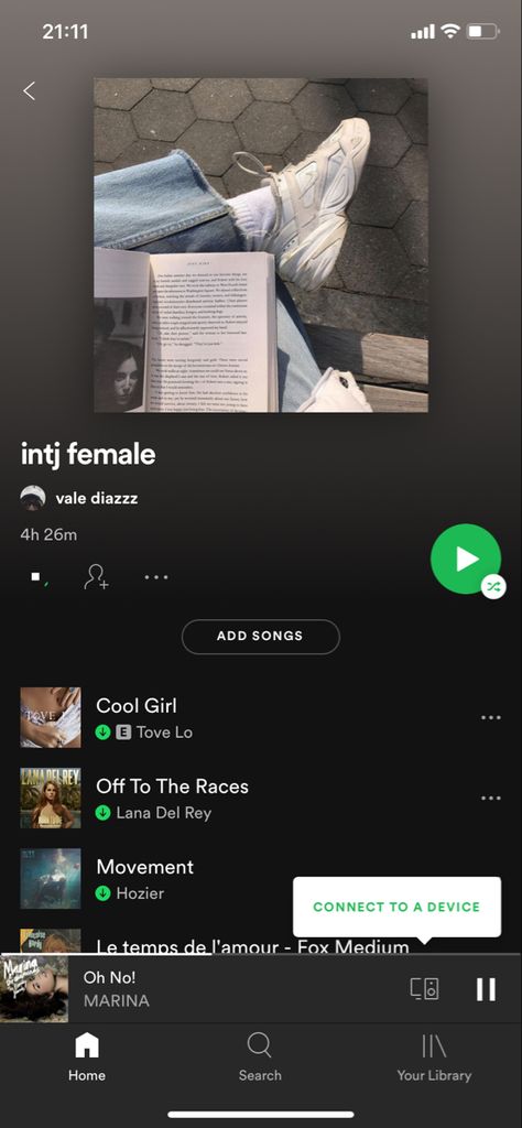 Intj Female, Marina Home, Playlist Spotify, Music To Listen, Hozier, Intj, To Listen, Lana Del Rey, Cool Girl