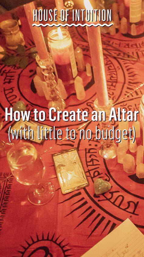 How To Make A Alter, Personal Altar Ideas, Witch Altar Inspiration Simple, Making An Altar, Building An Altar, Diy Altar Table, How To Make An Altar Witch, How To Create An Altar, Alters Spiritual Ideas