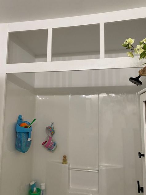 Upgrade Your Shower & Tub Insert For A Custom Look Without The Demo - farmhouseish Bathtub Insert Makeover, Shower Tub Insert, Tub Skirt Ideas, Bathtub Surround Ideas, Bathtub Inserts, Tub Insert, Tub Skirt, Tub Surround Ideas, Diy Tub