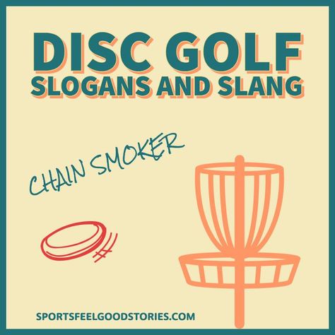 Disc golf is one of the fastest-growing sports. Capture some of the fun and skill with this cool collection of disc golf slogans and caption ideas. #discgolf #slogans #captions Slang Captions, Disc Golf Party, Golf Day Ideas, Disc Golf Storage, Chain Smokers, Disc Golf Humor, Golf Storage, Golf Terms, Disc Golf Dye