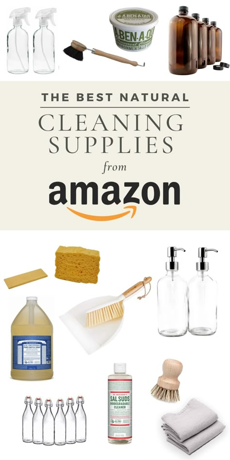 Looking for green cleaning products for your home? These are my go-to natural cleaning supplies for making your own homemade cleaning products! #greencleaning #ecohome Non Toxic Cleaning Products, All Natural Cleaning Products, Natural Cleaning Supplies, Non Toxic Cleaning, Green Cleaning Products, All Natural Cleaning, Nontoxic Cleaning, Toxic Free Living, Eco Cleaning