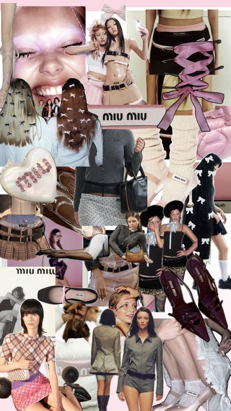 #miumiu#collage#fashion#runway#clothes#glitter High Fashion Wallpaper, Candy Moodboard, Andrea Core, Runway Fashion Aesthetic, Runway Clothes, Textile Book, Shushu Tong, Collage Fashion, Marketing Project