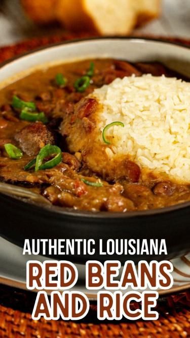 Find comfort in a pot of Authentic Louisiana-style Red Beans and Rice! ❤️🍚 Tender beans, aromatic flavors, and hearty andouille sausage in a rich stew. A taste of the Big Easy in your home. #RedBeansandRice #LouisianaStyle #ComfortFood #CreoleCuisine Cajun Red Beans And Rice Recipe, Louisiana Red Beans And Rice Recipe, Authentic Louisiana Recipes, Louisiana Red Beans And Rice, Louisiana Red Beans, Cajun Comfort Food, Red Beans And Rice Recipe Easy, Red Beans And Rice Recipe, Cajun Spices