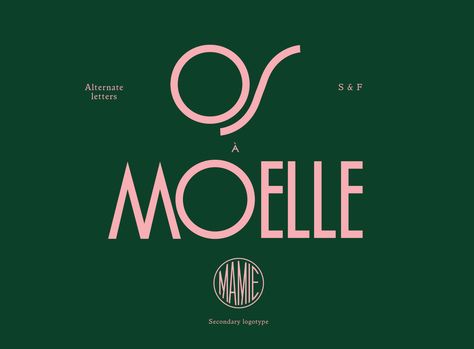 Mamie on Behance Inspiration Typographie, Restaurant Branding, Logo Restaurant, Custom Fonts, Typography Lettering, Typography Inspiration, Branding Identity, New Fonts, 로고 디자인