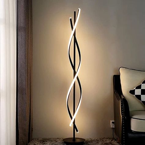 Acrylic Floor Lamp, Acrylic Floor, Modern Arc Floor Lamp, Corner Floor Lamp, Floor Lamp Styles, Lamp For Living Room, White Lamp Shade, White Floor Lamp, Floor Standing Lamps