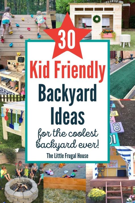 Kid Friendly Backyard Ideas, Backyard Ideas For Kids, Play Area Outside, Kids Outdoor Playground, Kid Friendly Backyard, Outdoor Kids Play Area, Kids Yard, Backyard Activities, Play Area Backyard