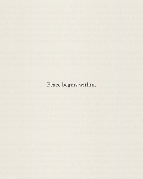 Peace Begins With Me, Peace And Harmony Quotes, Peace Within Quotes, Focus On What You Can Control, Quotes About Inner Peace, Calm Thoughts, Harmony Quotes, Letting Go Of Control, Journal 2025