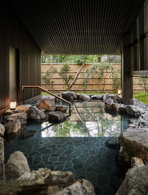 Aman Kyoto, Kerry Hill Architects, Kerry Hill, Onsen Bath, Japanese Onsen, Piscina Interior, Traditional Japanese Architecture, Japanese Bath, Ace Hotel