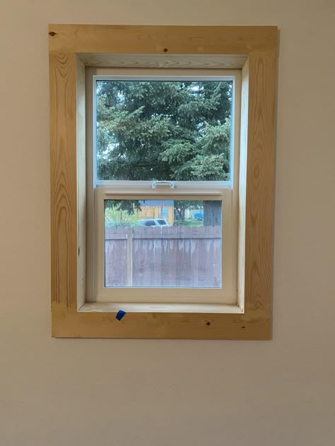 Wooden Window Trim, Wood Window Trim, Farmhouse Window Trim, Wooden Windows, Wood Windows, Window Trim, Home Remodeling, Farmhouse, Paint Colors