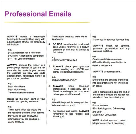 Email Etiquette Professional, Email Name Ideas, Professional Email Example, Email Marketing Template Design, Professional Email Templates, Email Etiquette, Email Format, Business Communication Skills, Business Writing Skills